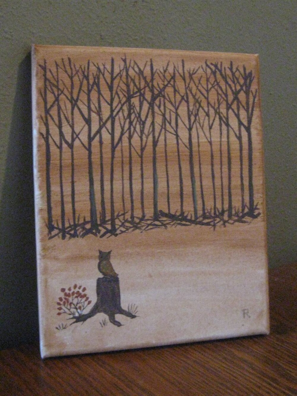 October Woods Canvas Painting